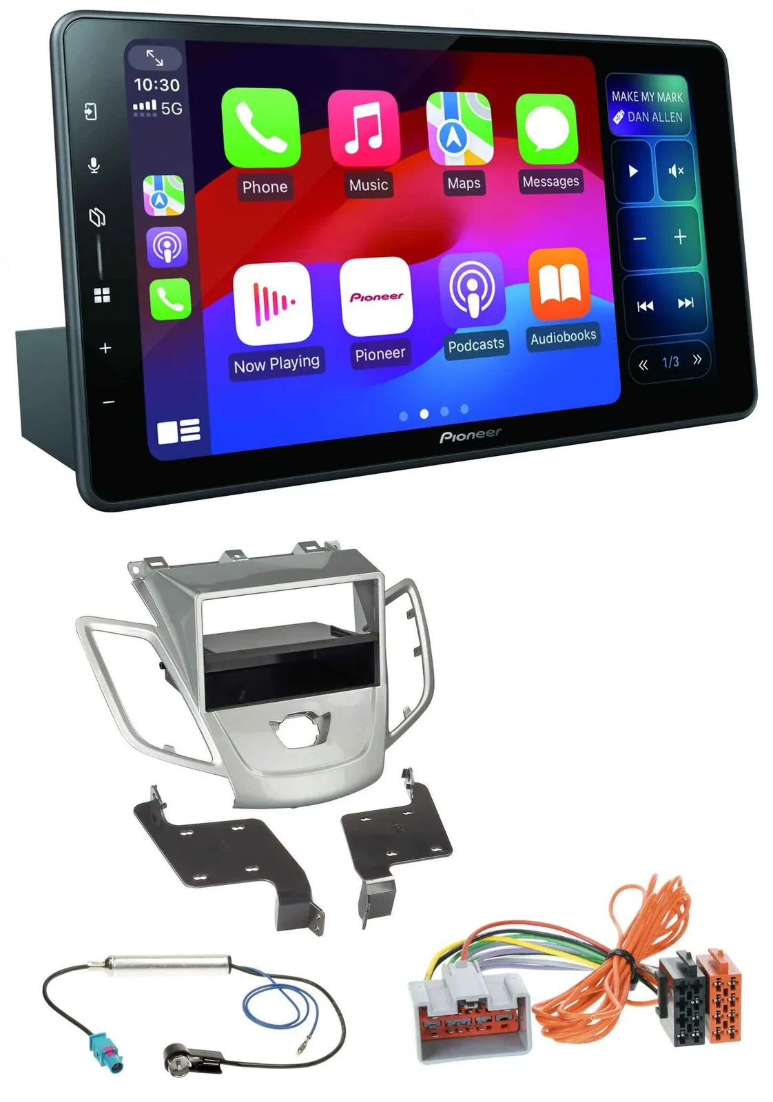 Pioneer Bluetooth DAB MP3 USB Autoradio für Ford Fiesta 08-10 JA8 ohne Display s