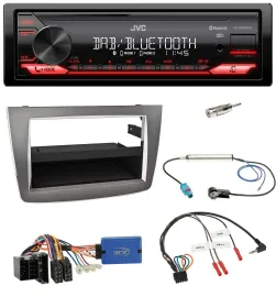 JVC Bluetooth USB DAB Lenkrad Autoradio für Alfa Romeo Mito 955 13-18 ISO silber