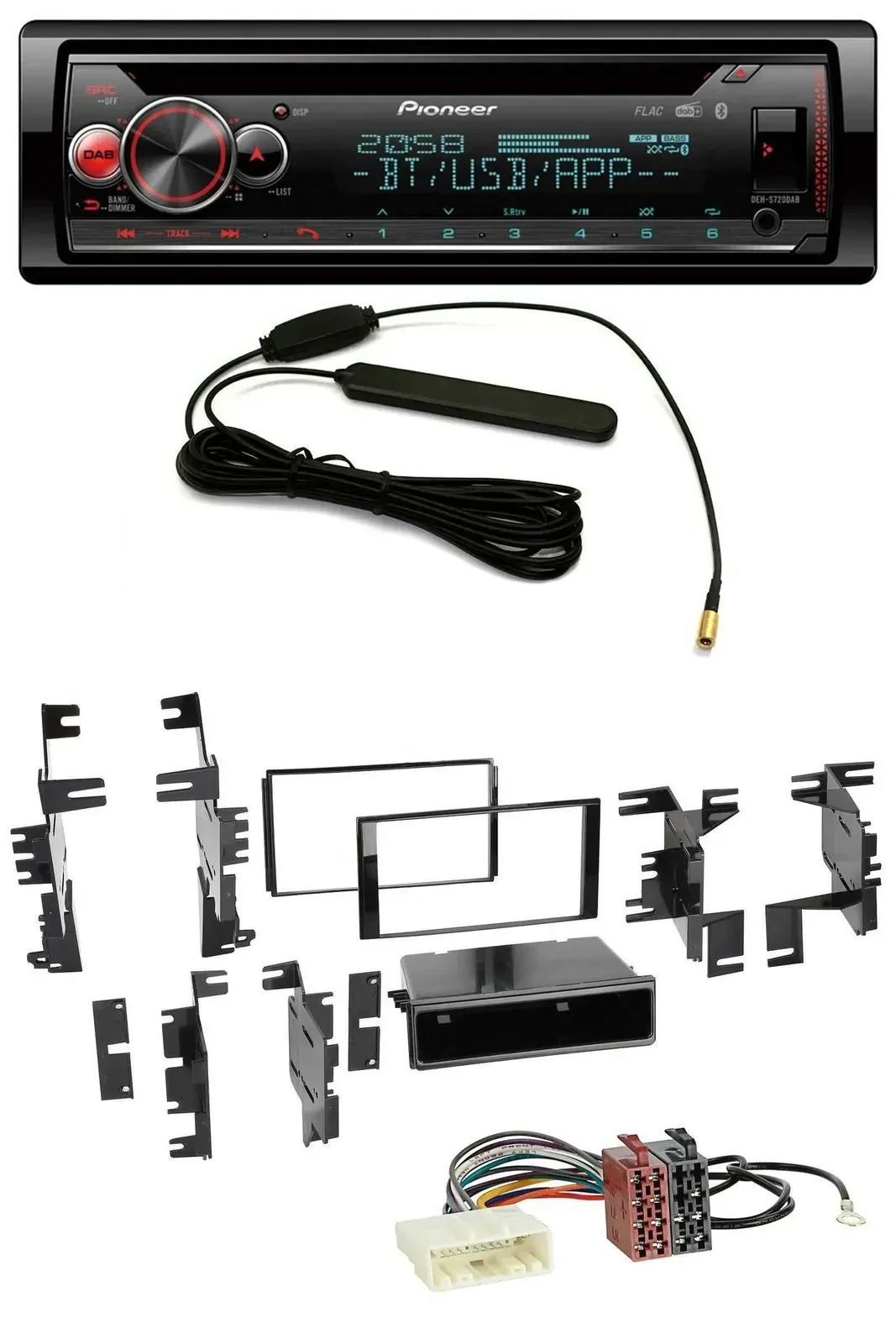 Автомагнитола Pioneer USB, DAB, MP3, Bluetooth, CD для Nissan Versa (с 2007) и Xterra (с 2013)