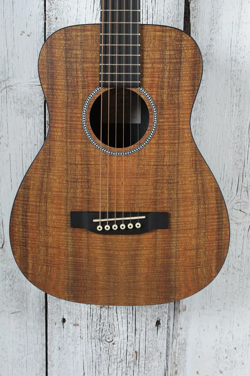 Martin LXK2 Koa Pattern Little Martin Acoustic Guitar Travel Guitar with Gig Bag