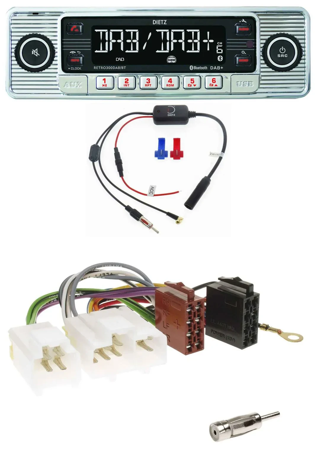 Dietz DAB USB MP3 Bluetooth Autoradio für Nissan Almera N15 (1995-2000)