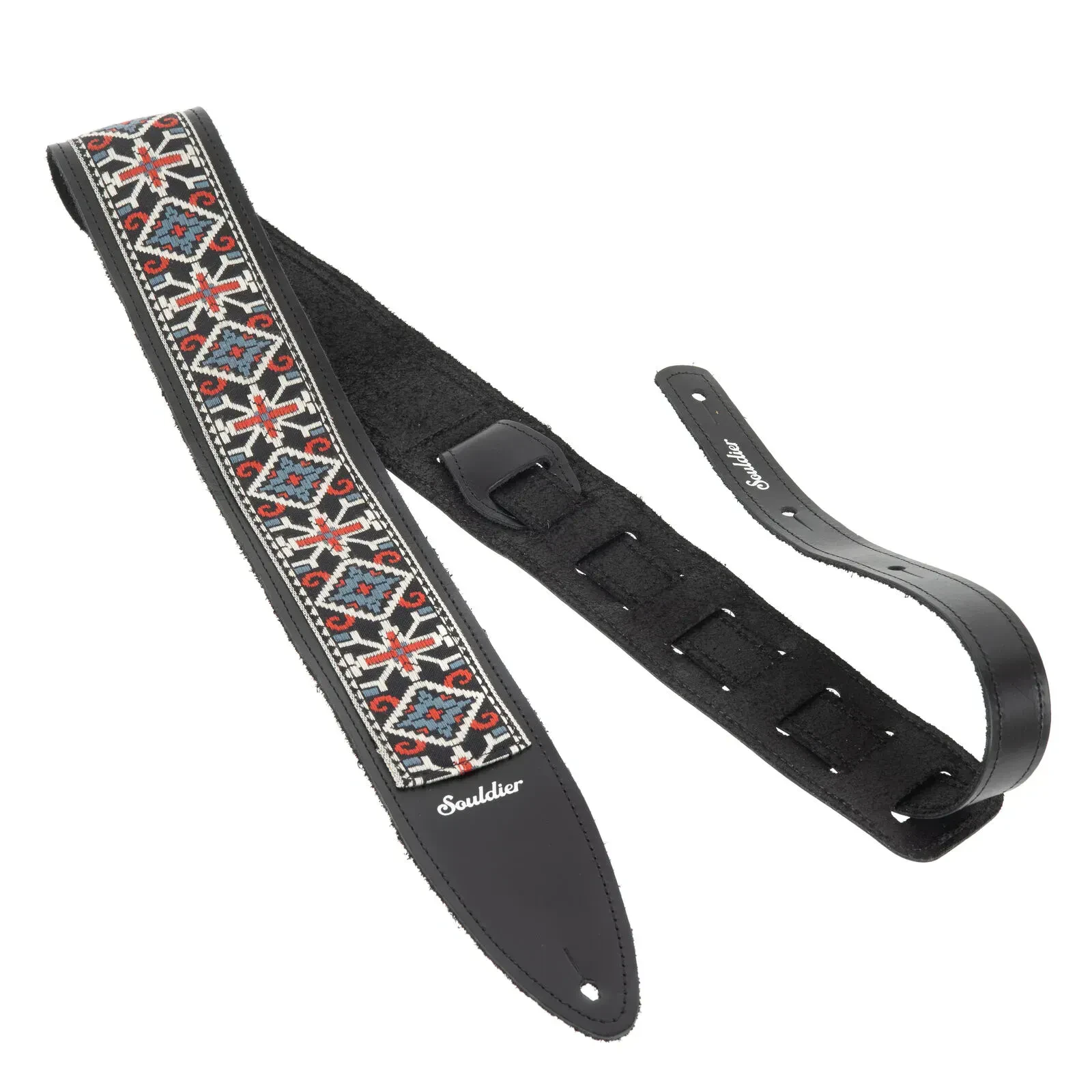 Ремень для гитары Souldier TGS1317BK02BK Torpedo San Quentin Blue Cash Pattern