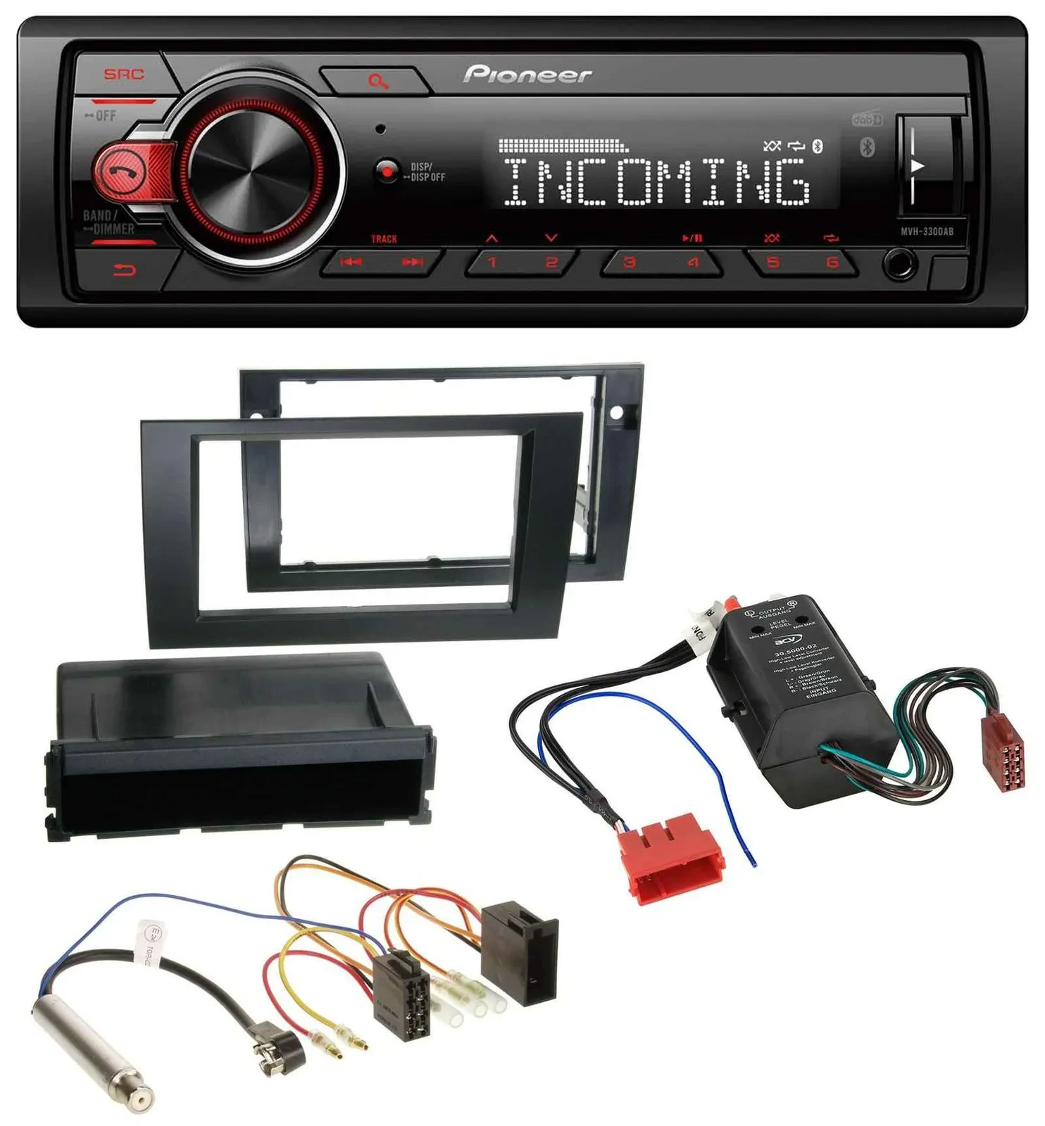 Pioneer Bluetooth USB DAB MP3 Autoradio für Audi A4 B6 B7 00-08 Symphony Bose Ak