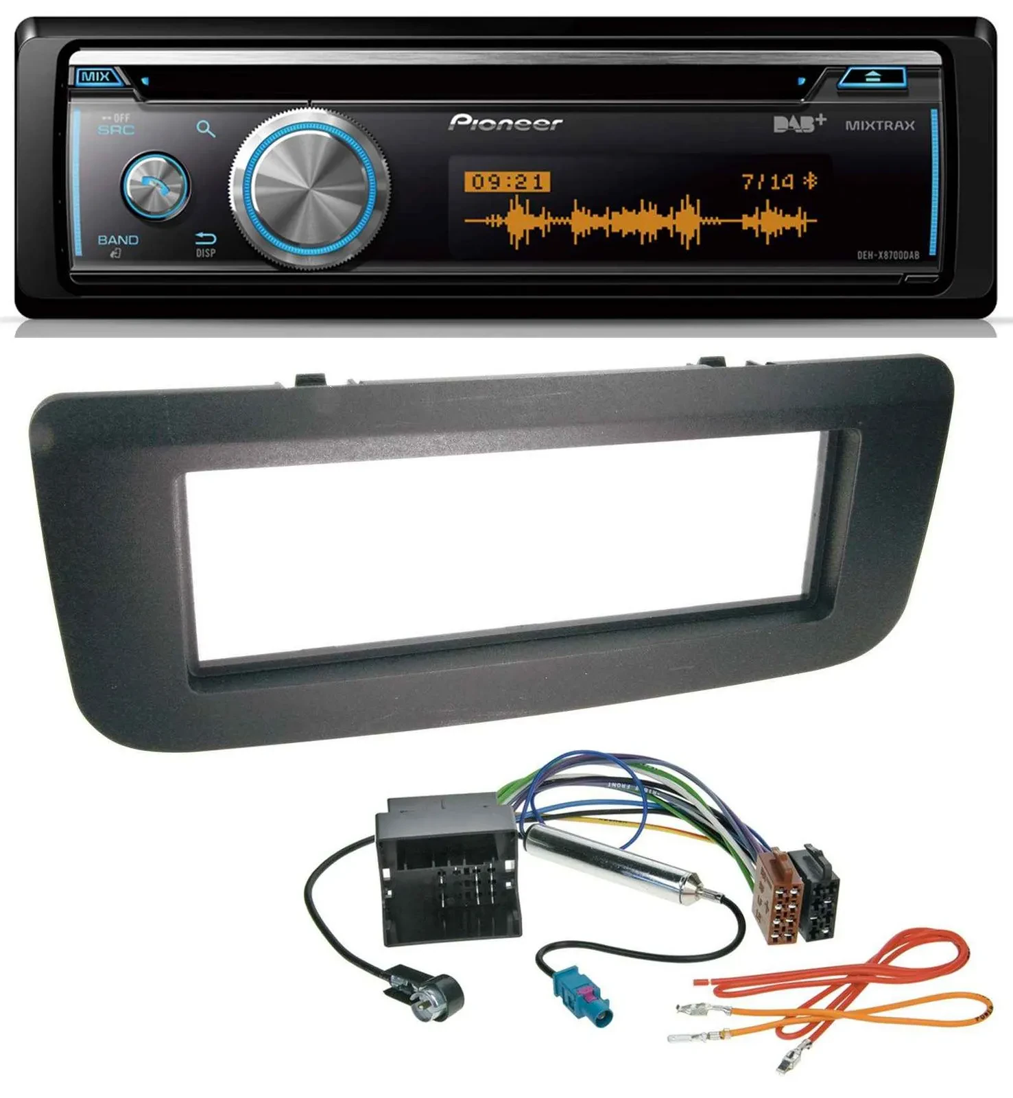 Pioneer MP3 DAB USB CD Bluetooth Autoradio für Skoda Fabia 5J 07-14 Praktik Room