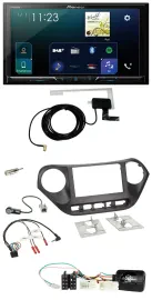 Pioneer 2DIN DAB USB Lenkrad Bluetooth Autoradio für Hyundai i10 ab 2014