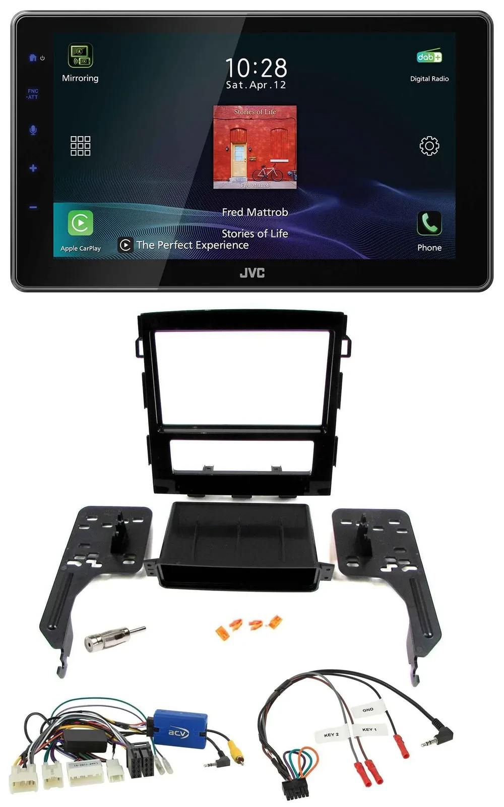 JVC DAB Lenkrad Bluetooth USB Autoradio für Subaru Impreza ab 2018