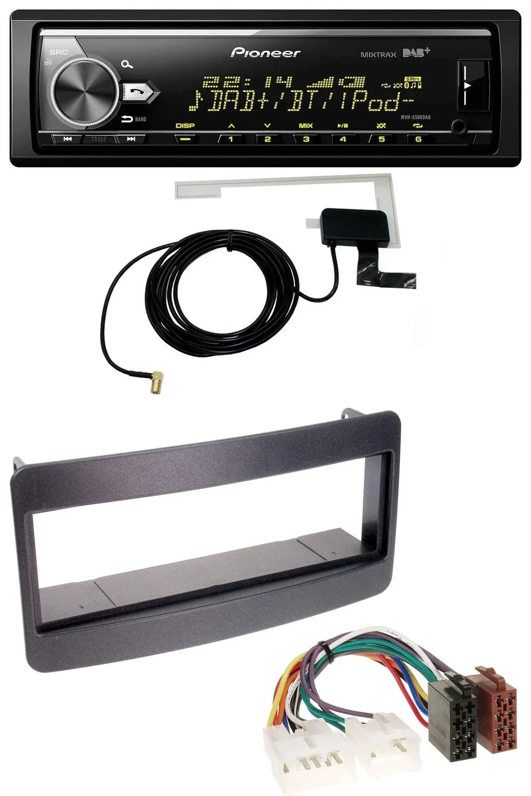 Pioneer Bluetooth DAB USB MP3 Autoradio für Toyota Celica, MR2 - schwarz