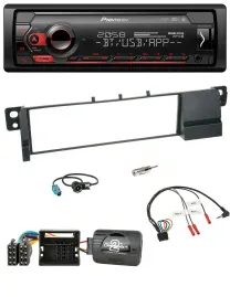 Pioneer Lenkrad USB DAB Bluetooth Autoradio für BMW 3er E46 2001-2007 Quadlock