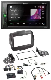Pioneer 2DIN Lenkrad DAB USB Bluetooth Autoradio für Jeep Renegade ab 2015