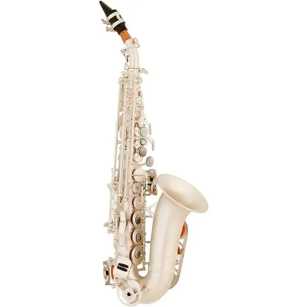 Саксофон Allora ASPS-550 Paris Series Curved Soprano Sax Silver Matte Silver Matte Keys