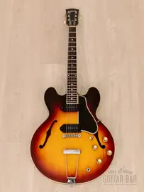 Электрогитара полуакустическая Gibson ES-330 TD Vintage Hollowbody Sunburst w/ Case 1960