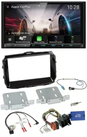 Kenwood Lenkrad 2DIN USB DAB Bluetooth Autoradio für Alfa Giulietta ISO 2013-202