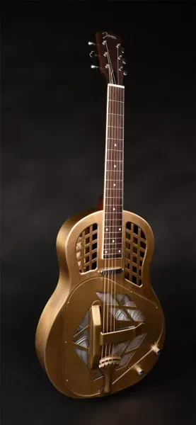 Резонаторная гитара Johnson JR-999E-AB Antique Brass