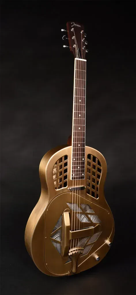 Резонаторная гитара Johnson JR-999E-AB Antique Brass