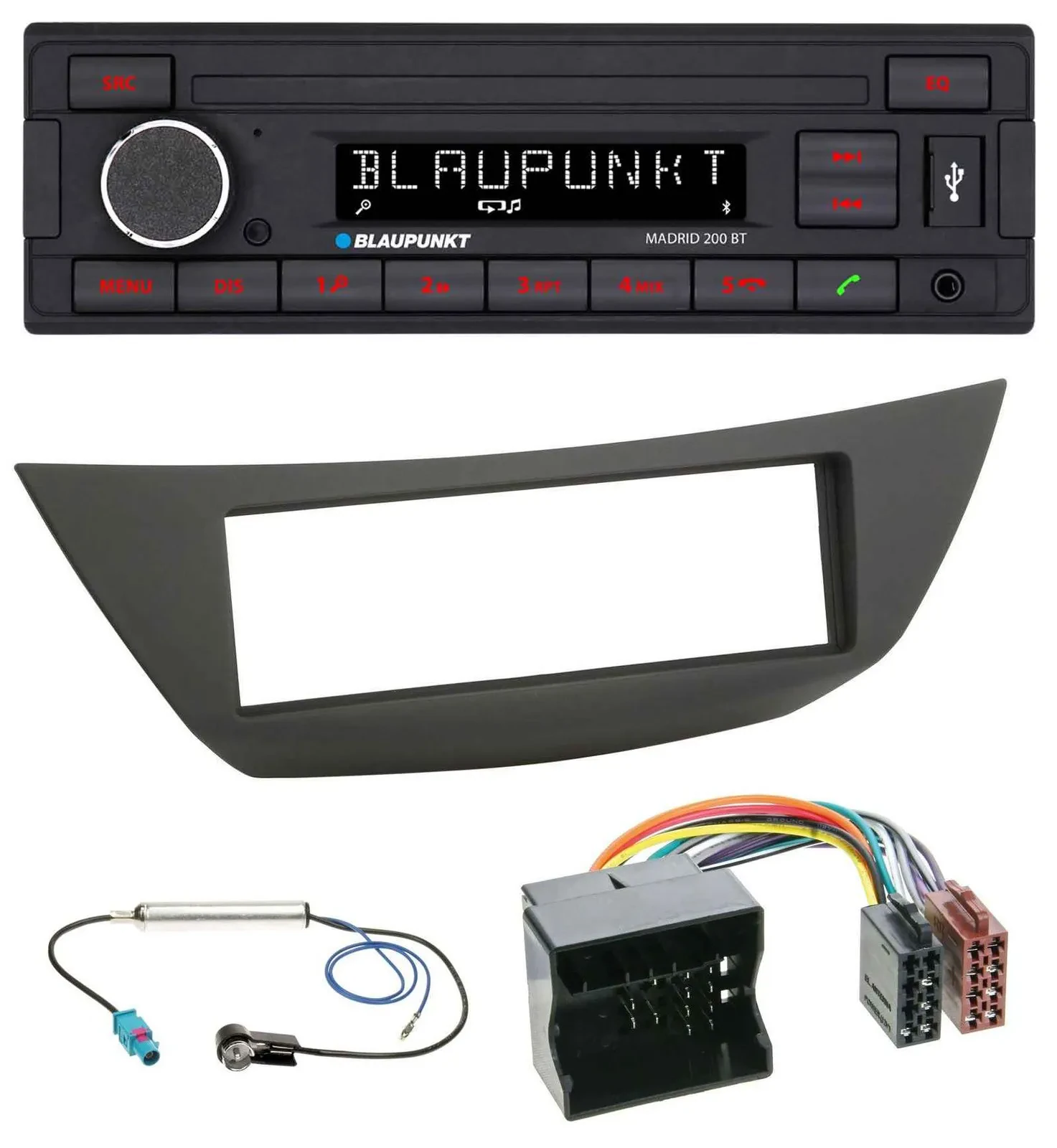 Автомагнитола для Renault Laguna 3 (с 2008) Blaupunkt USB, AUX, Bluetooth, MP3