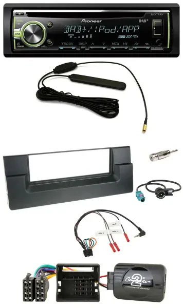 Pioneer MP3 USB CD DAB Lenkrad Autoradio für BMW 5er E39 01-04 Aktivsystem Quadl