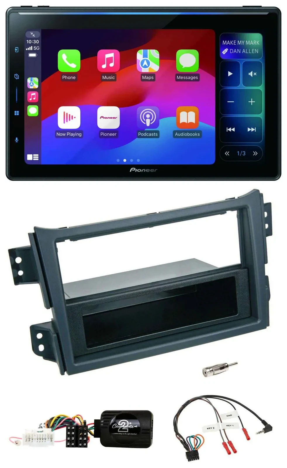Pioneer Bluetooth DAB Lenkrad USB Autoradio für Opel Agila B Suzuki Splash 2008-
