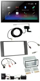 Автомагнитола Pioneer 2-DIN, DAB, Bluetooth, USB, поддержка кнопок на руле, для Ford Kuga 2008–2012, антрацит