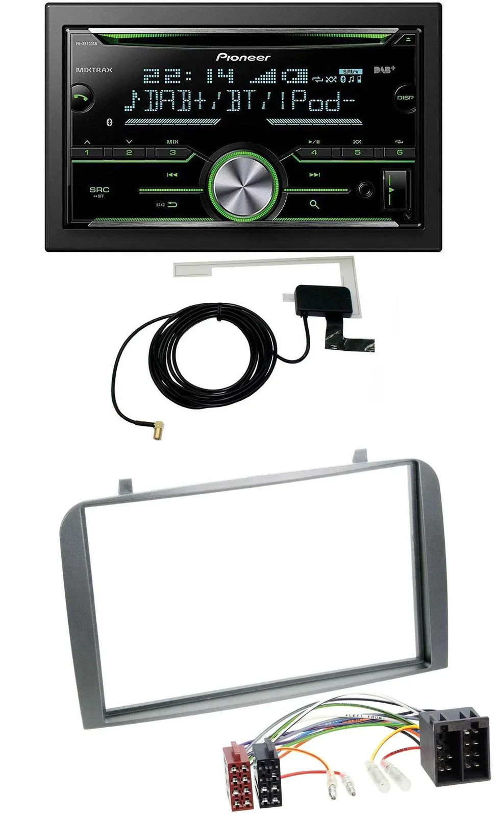 Pioneer CD USB MP3 Bluetooth 2DIN DAB Autoradio für Alfa Romeo GT 147 00-10 anth