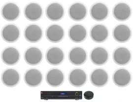 Потолочная акустика JBL CCL6T White с усилителем (24 штуки)