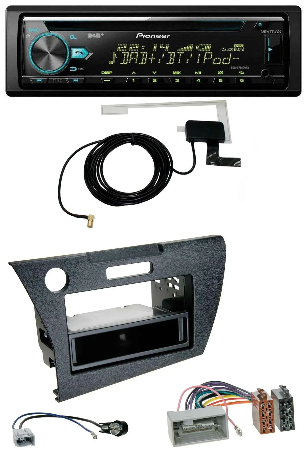 Автомагнитола для Honda CR-Z (ZF1, с 2010) Pioneer CD, USB, AUX, DAB, MP3