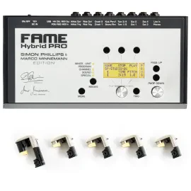 E-Drum Zubehör-Set, Hybrid Pro Modul, Trigger, 40 Drumkits, 400 Sounds, 12