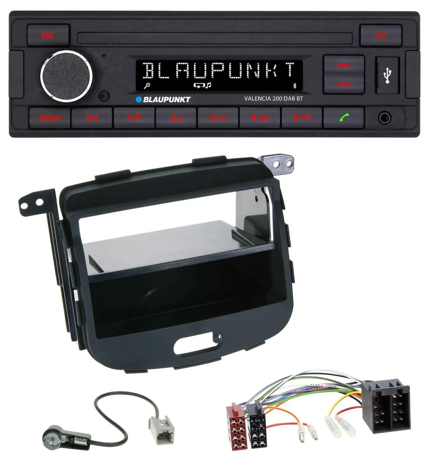 Blaupunkt DAB MP3 Bluetooth USB Autoradio für Hyundai i10 2008-2013 Rubber Touch