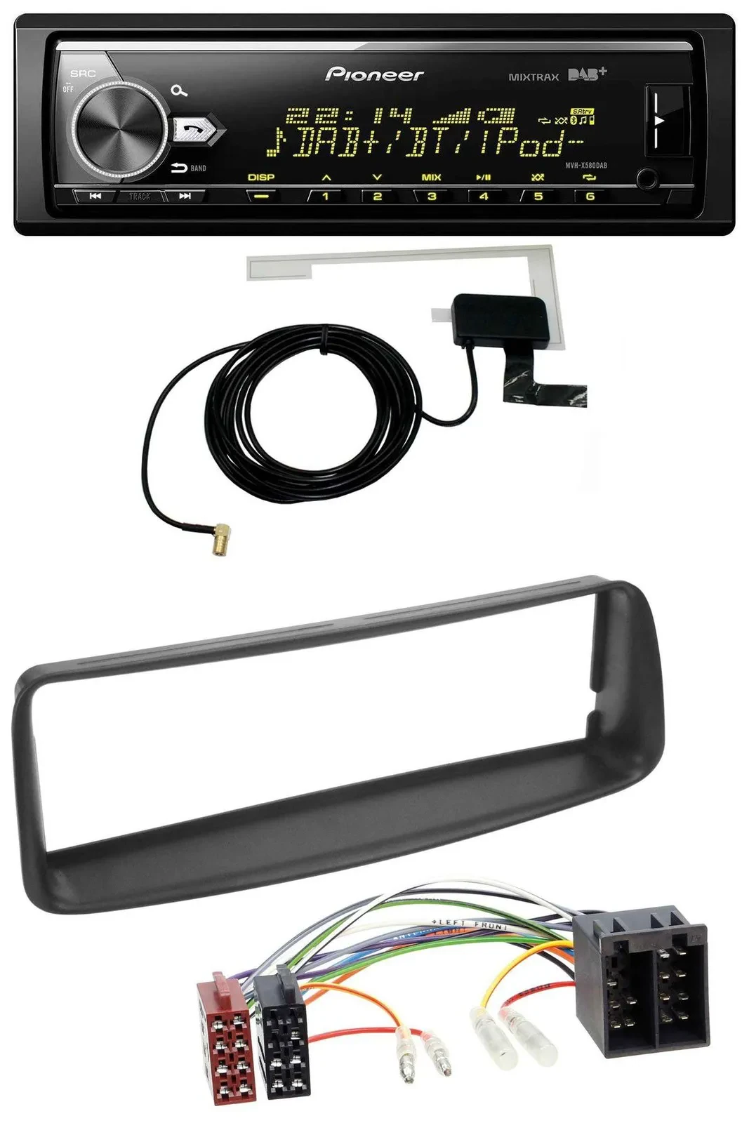 Автомагнитола для Peugeot 206 (с 1998) Pioneer Bluetooth, DAB, USB, MP3