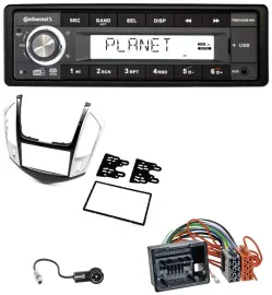 Continental USB 1DIN AUX DAB MP3 Autoradio für Chevrolet Cruze 2011-2016 silber