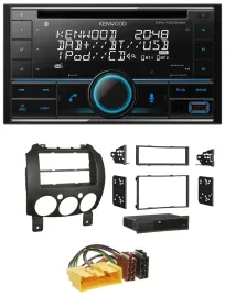 Автомагнитола Kenwood для Mazda 2 (с 2007) 2 DIN, CD, DAB, USB, MP3, Bluetooth