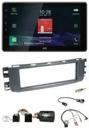 JVC DAB Lenkrad Bluetooth USB Autoradio für Smart ForFour 04-06 W454 Audio 20