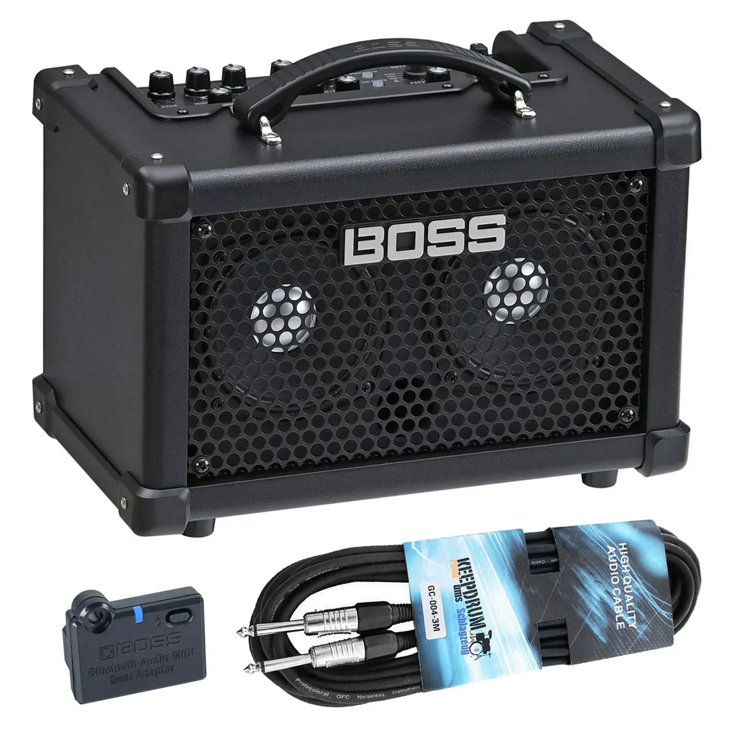 Комбоусилитель для бас-гитары Boss Dual Cube Bass LX с BT-Dual Bluetooth адаптером и кабелем