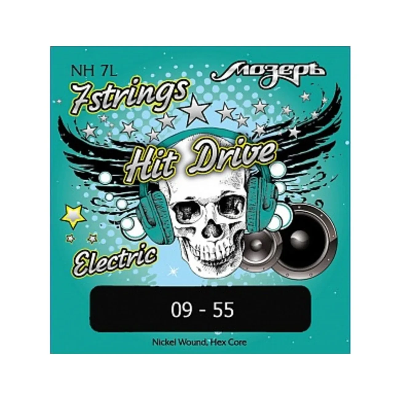 Струны для электрогитары Мозеръ NH-7L Hit Drive 9-55