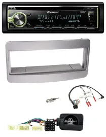 Автомагнитола для Toyota RAV4 (2001–2006) Pioneer DAB USB MP3 CD, поддержка управления на руле, тёмно‑серебристая