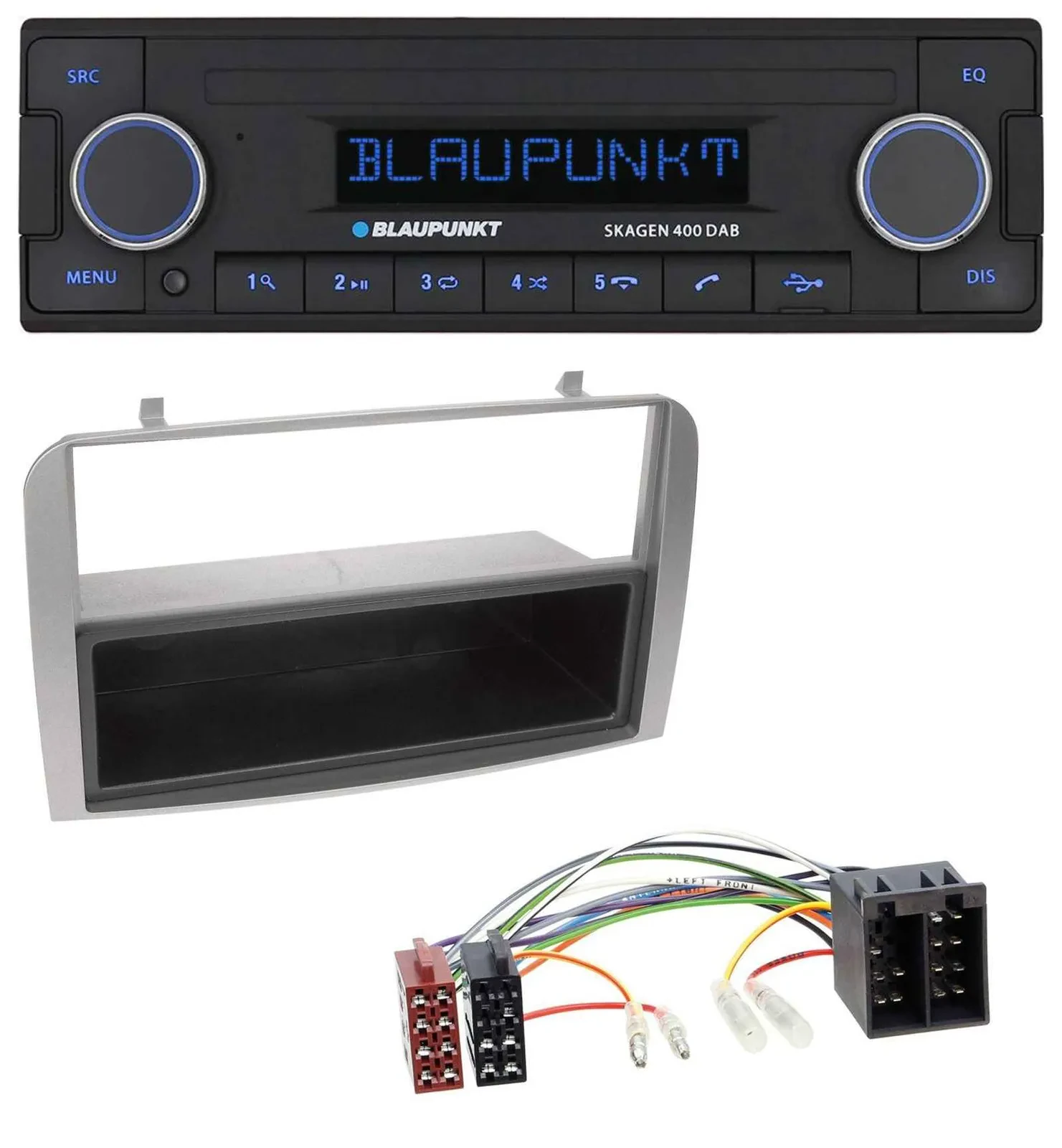 Blaupunkt DAB USB Bluetooth MP3 Autoradio für Alfa Romeo 147 GT silber Ablagefac