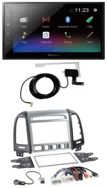 Автомагнитола для Hyundai Santa Fe Pioneer 2DIN DAB Bluetooth USB AUX MP3