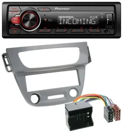 Pioneer Bluetooth USB DAB MP3 Autoradio für Renault Megane 3 Quadlock 09-14 grau