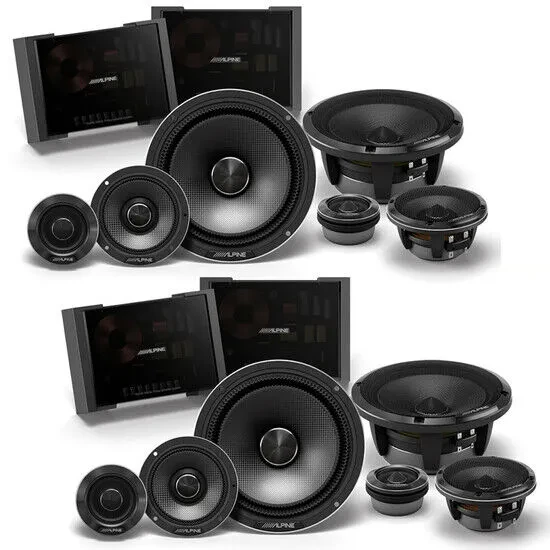 Alpine HDZ-653 200W RMS 6.5”Component Speaker (2-Pairs)