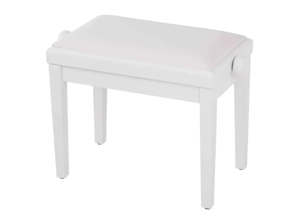 HY-PJ023-SATIN-WHITE Банкетка, белый/белый, искусственная кожа, Rin