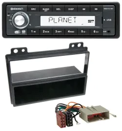 Автомагнитола Continental 1 DIN MP3, AUX, USB, DAB для Ford Fiesta 2003–2005, Fusion 2002–2005