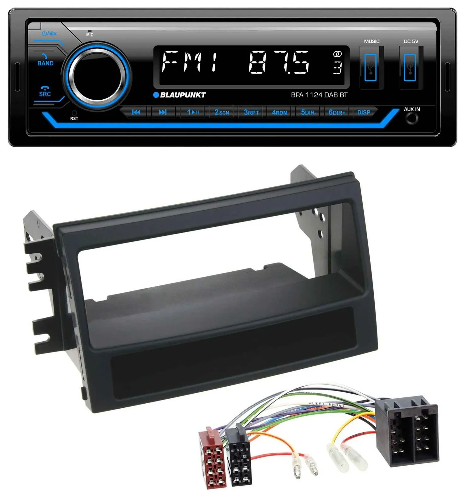 Автомагнитола для Kia Soul (AM, 2008–2011) Blaupunkt Bluetooth, USB, DAB, MP3