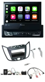 Pioneer DVD Bluetooth DAB USB Lenkrad Autoradio für Ford C-Max Kuga dunkelgrau
