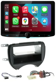 Kenwood MP3 USB DAB Bluetooth Autoradio für Nissan Micra K13 10-13 schwarz
