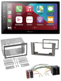 Автомагнитола для Iveco Daily 2006–2014 Pioneer 2DIN, USB, MP3, DAB, Bluetooth, серебристая