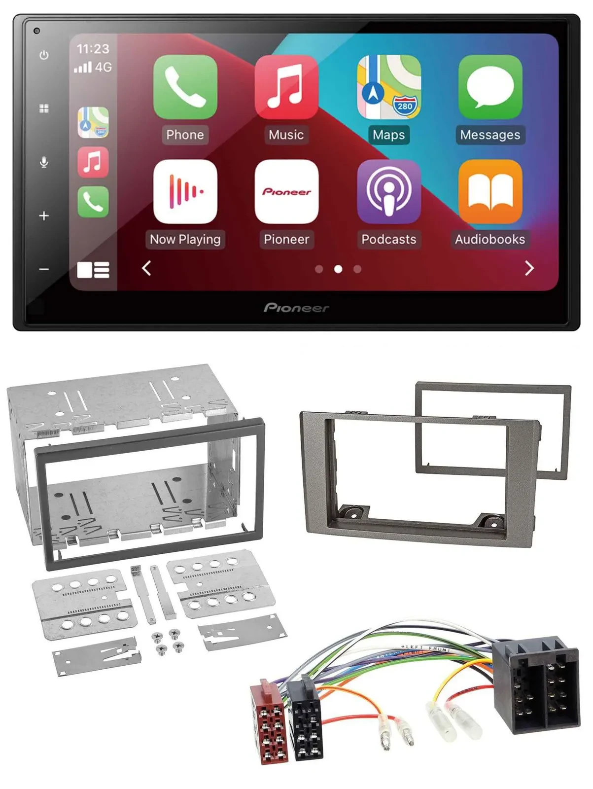 Автомагнитола для Iveco Daily 2006–2014 Pioneer 2DIN, USB, MP3, DAB, Bluetooth, серебристая