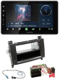 Kenwood MP3 Bluetooth USB DAB Autoradio für Mercedes Viano Vito 06-14 schwarz
