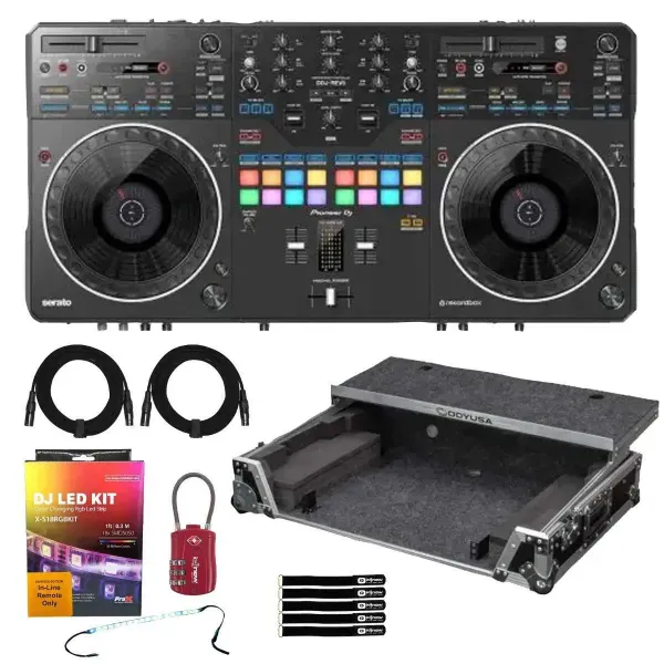 DJ-контроллер с джогом Pioneer DDJ-REV5 с аксессуарами