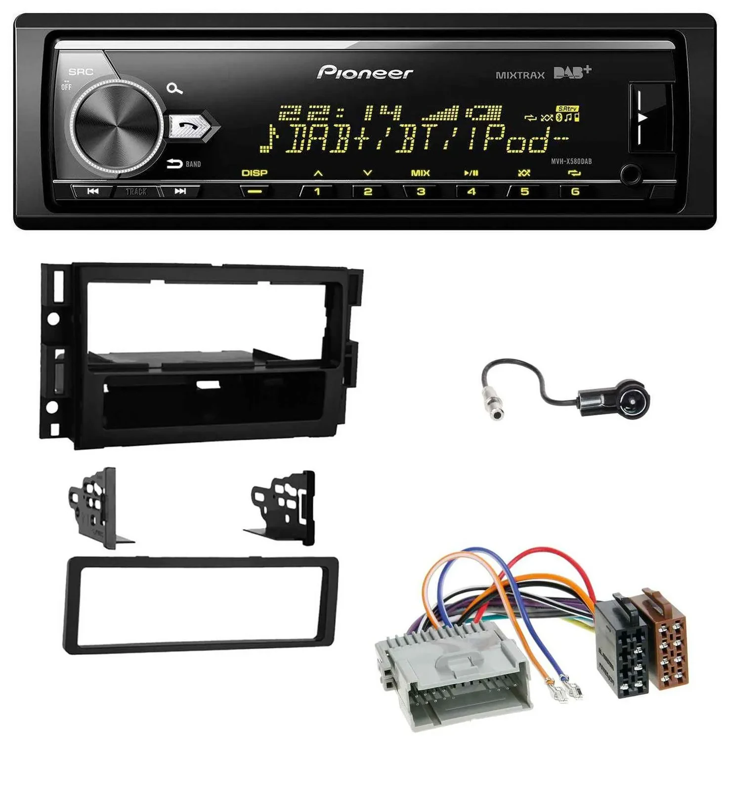 Автомагнитола Pioneer Bluetooth USB DAB MP3 для Buick Enclave (2008–2012), Lucerne (2006)