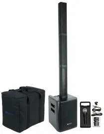 Rockville TITAN PORTABLE ARRAY Battery Powered PA DJ Speaker w/Subwoofer + Mic