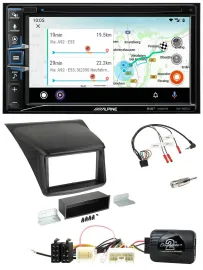 Alpine Bluetooth TMC USB DAB 2DIN Lenkrad Navigation für Mitsubishi L200 2010-20